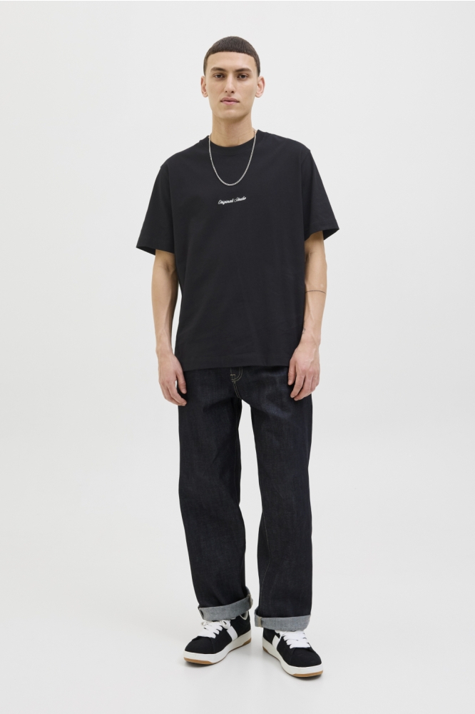 JORNORREBRO EMB TEE SS CREW NECK NO 12282892 BLACK
